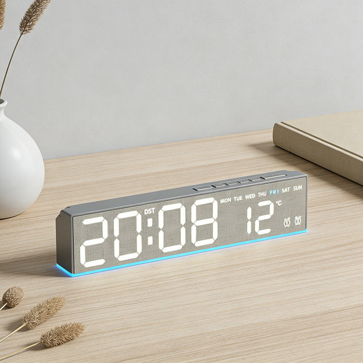 Digital alarm clock with temperature sensor and week display Stornfield