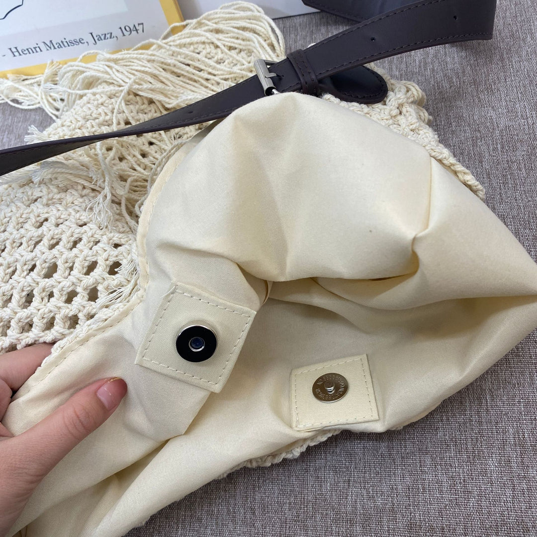 Macrame Crossbody Bag with Fringes Stornfield