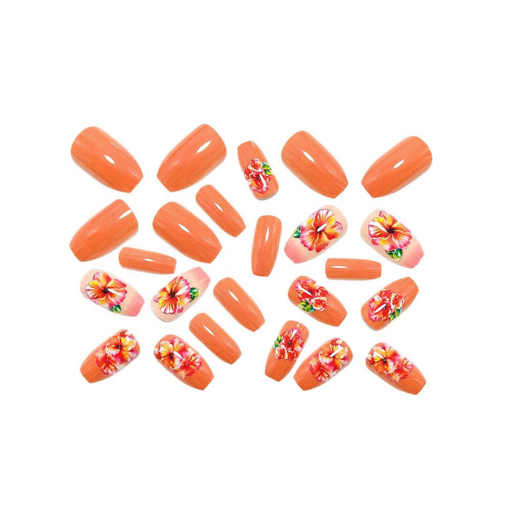 Artificial nails with floral drop design Stornfield