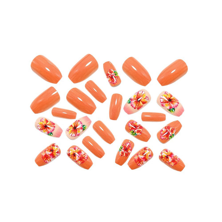 Artificial nails with floral drop design Stornfield