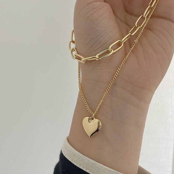Heart Chain Layered Necklace Stornfield