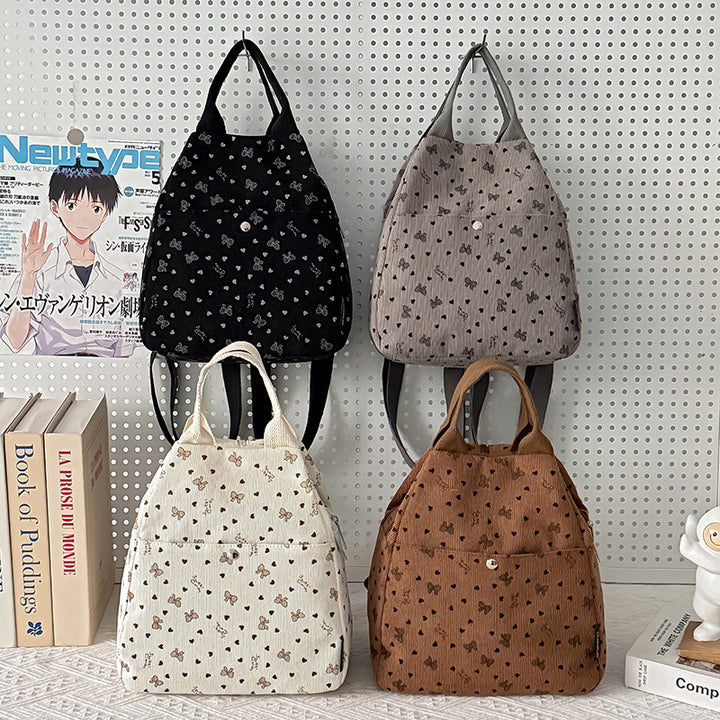 Cord Backpack with Playful Designs Stornfield
