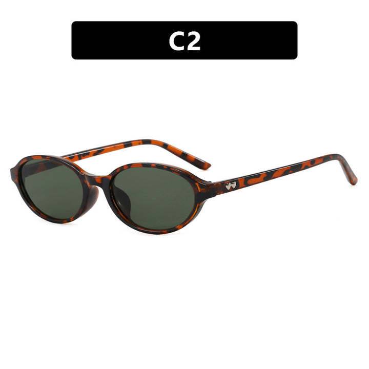 Women's fashionable sunglasses with oval frame and UV protection Stornfield