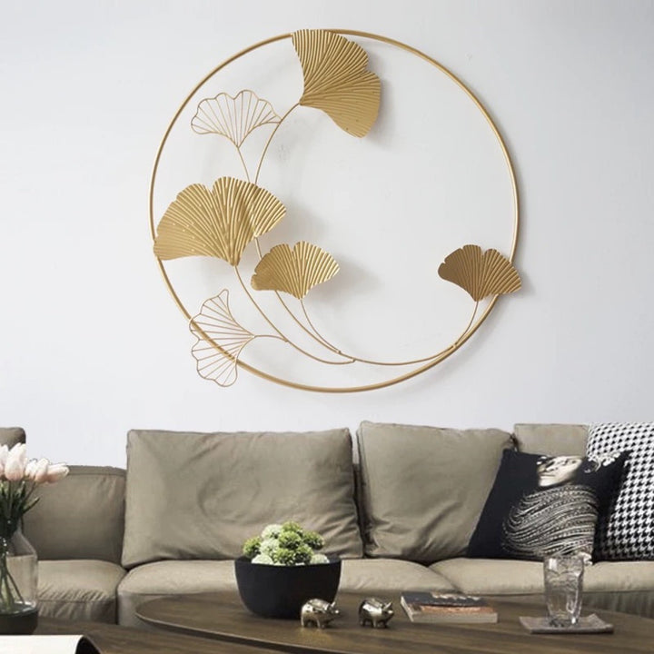 Elegant Ginkgo Leaf Decorative Wall Art Sculpture Stornfield