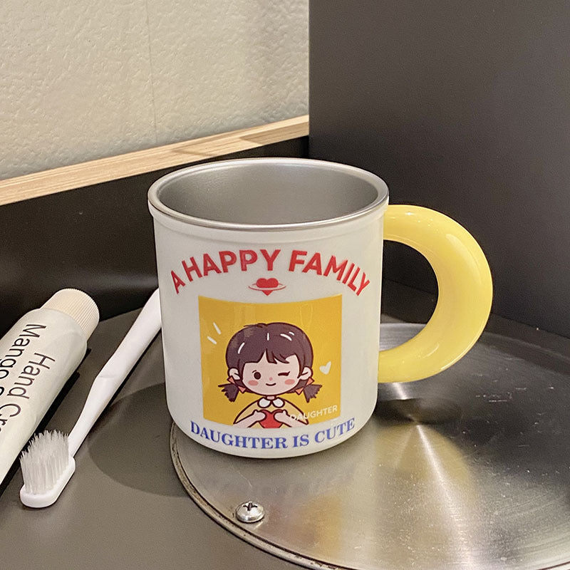 Ceramic mug with playful family motif Stornfield