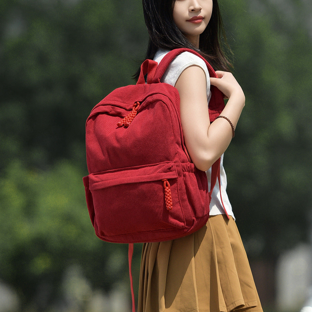 Casual Corduroy Backpack Stornfield