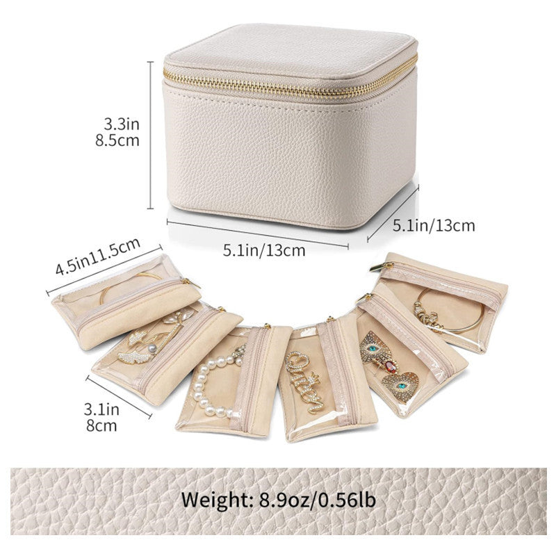 Jewelry Organizer Bag with Transparent Compartments Stornfield
