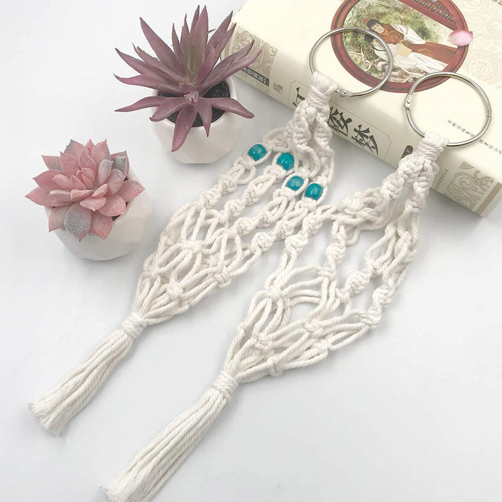 Key jewelry with macrame design Stornfield