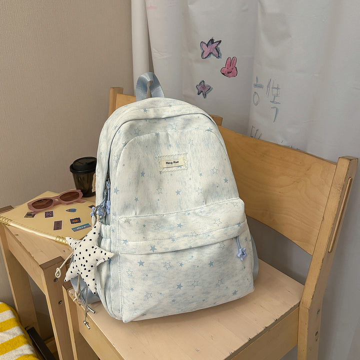 Star-Patterned Casual Backpack Stornfield