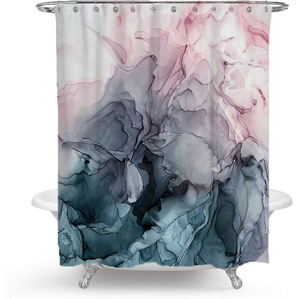 Artistic Marble Print Shower Curtain Stornfield