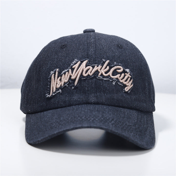 Women's Distressed Denim Baseball Cap Stornfield 1784083711
