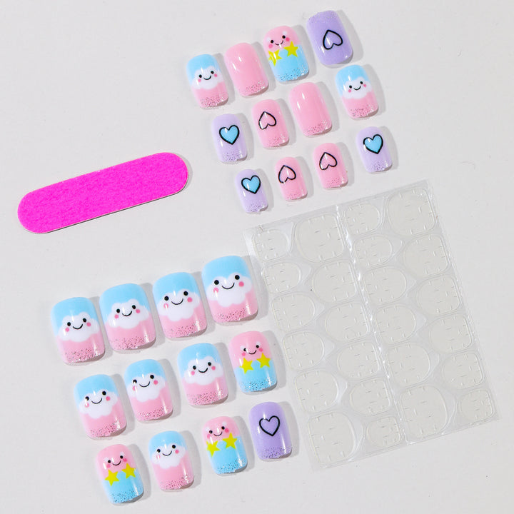 Playful Cloud-Themed Nail Art Kit Stornfield