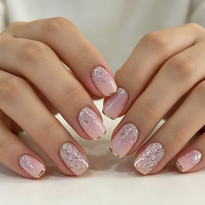 Elegant Glitter Ombre Nail Art Stornfield