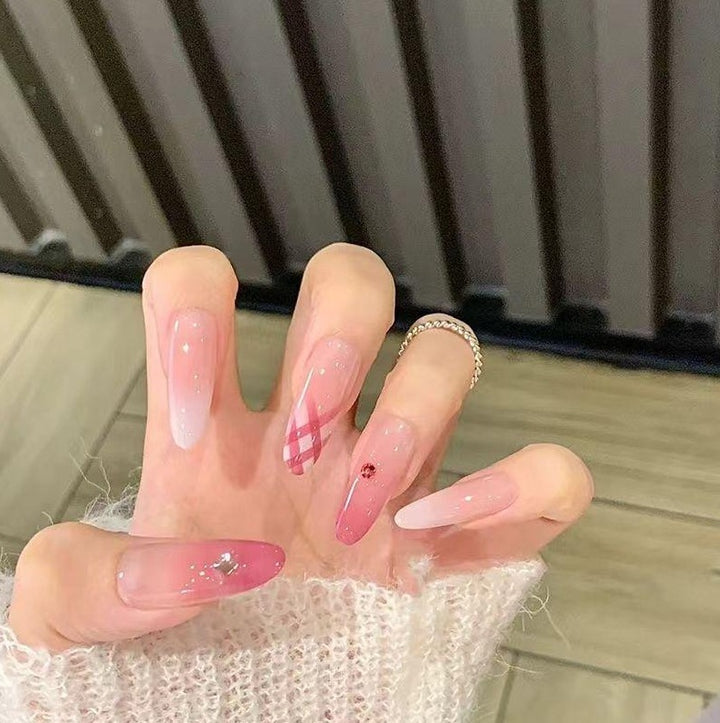 Decorative Glitter French Tip Nail Enhancements Stornfield