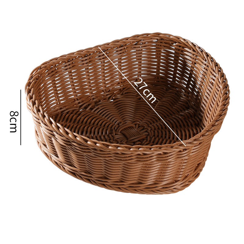 Heart-Shaped Woven Storage Basket Stornfield