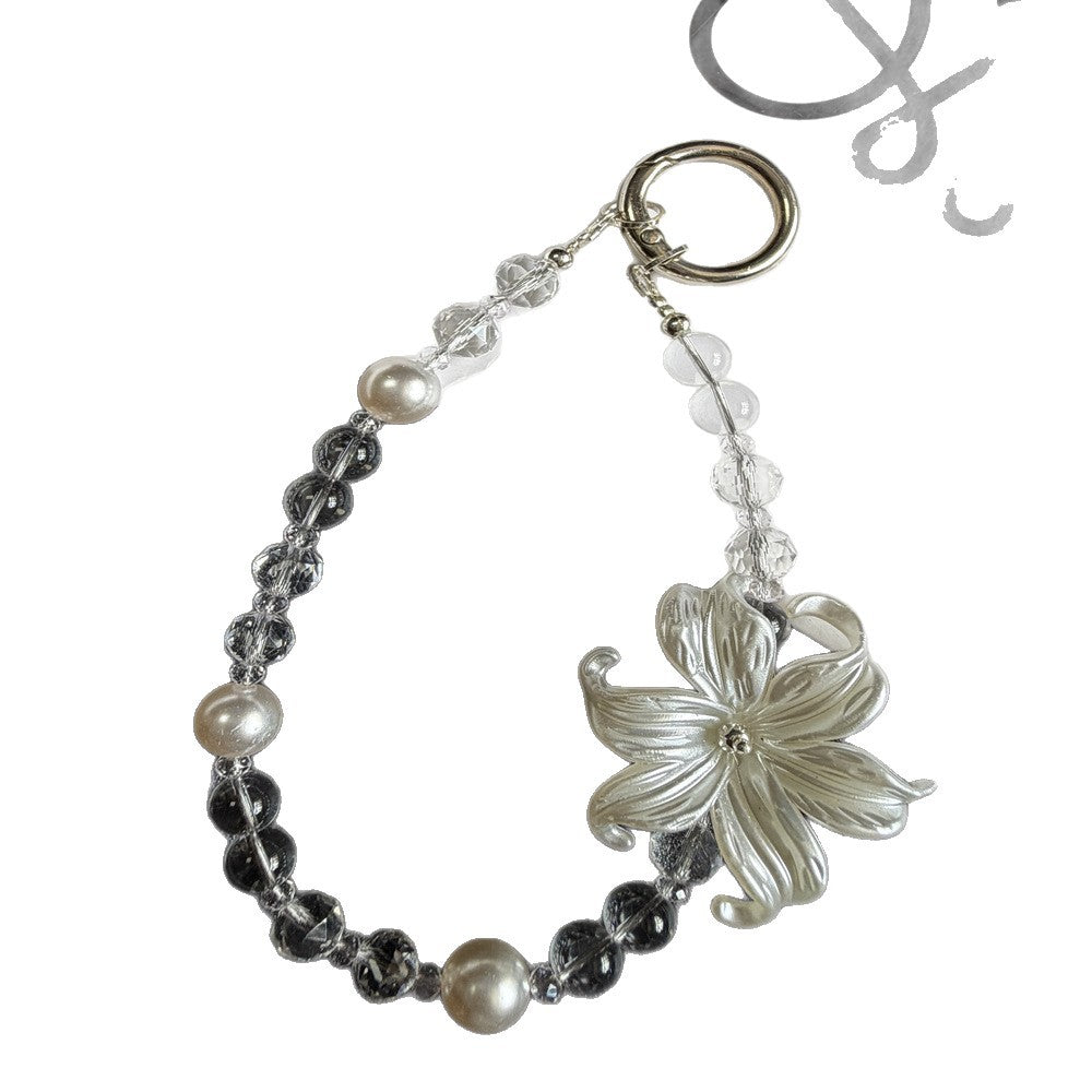 Elegant Flower-Inspired Beaded Keychain Stornfield