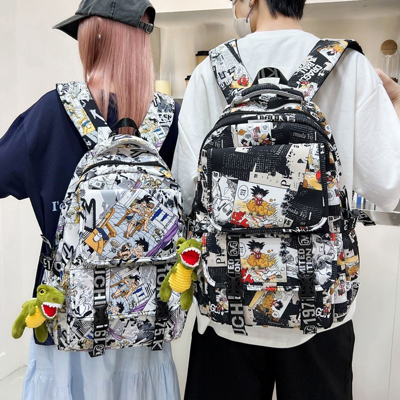 Backpack in Comic Design with Soft Plush Pendant Stornfield