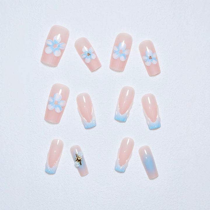 Floral-Embellished Nail Art Extensions Stornfield