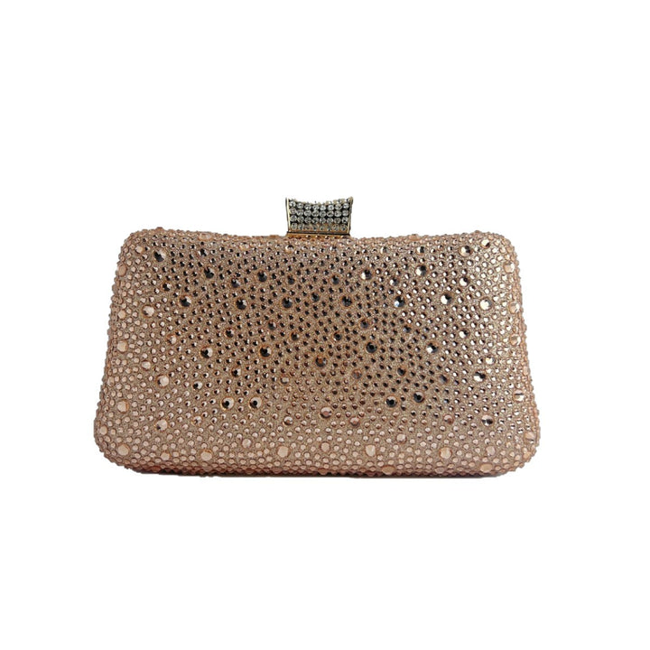 Glittering Crystal-Studded Evening Clutch