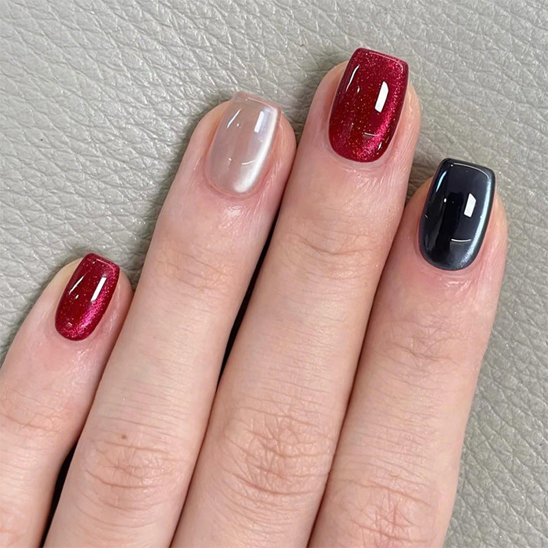 Elegant Press-On Nail Art Set with Sparkling Designs Stornfield