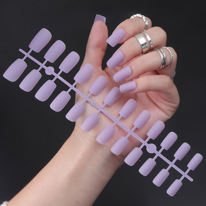 Matte Finish Long Stiletto Press-On Nails Stornfield