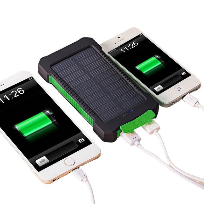 Solar-powered power bank with robust casing and intelligent charging function Stornfield