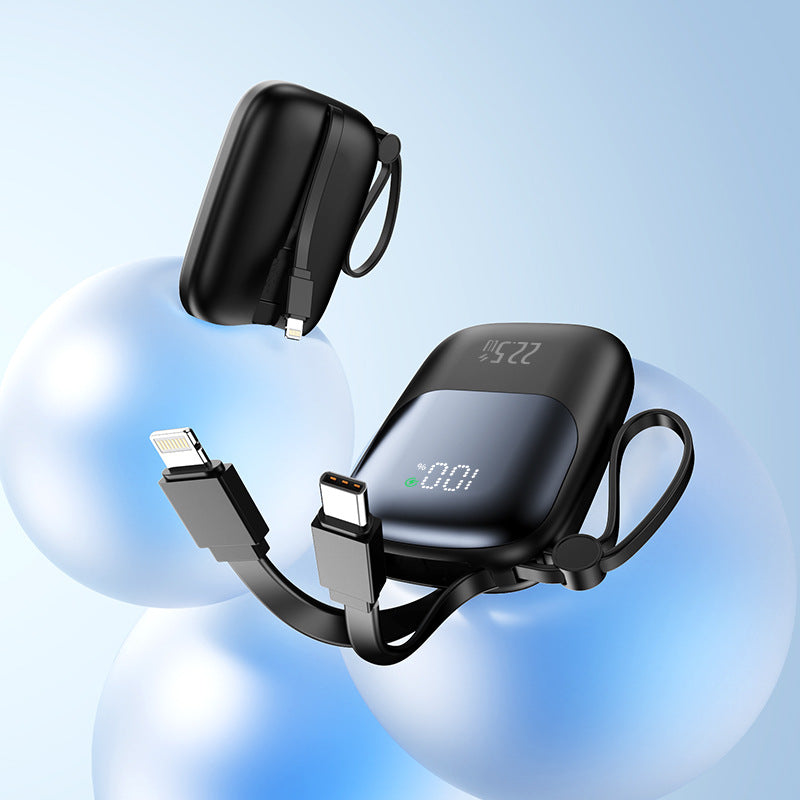 portable fast-charging power bank with integrated cable Stornfield