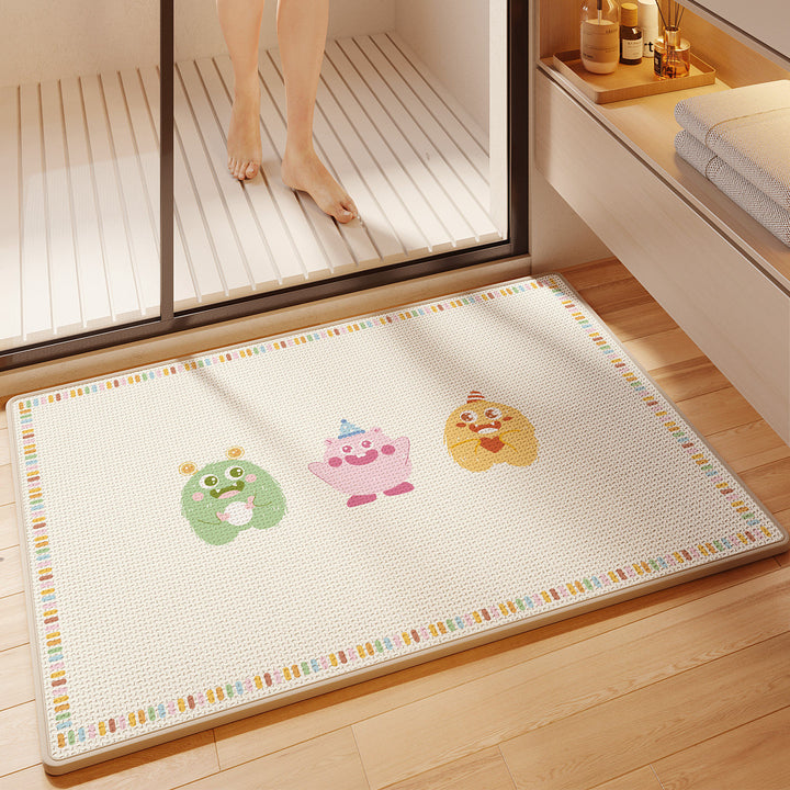 Fun-Themed Absorbent Bath Mat