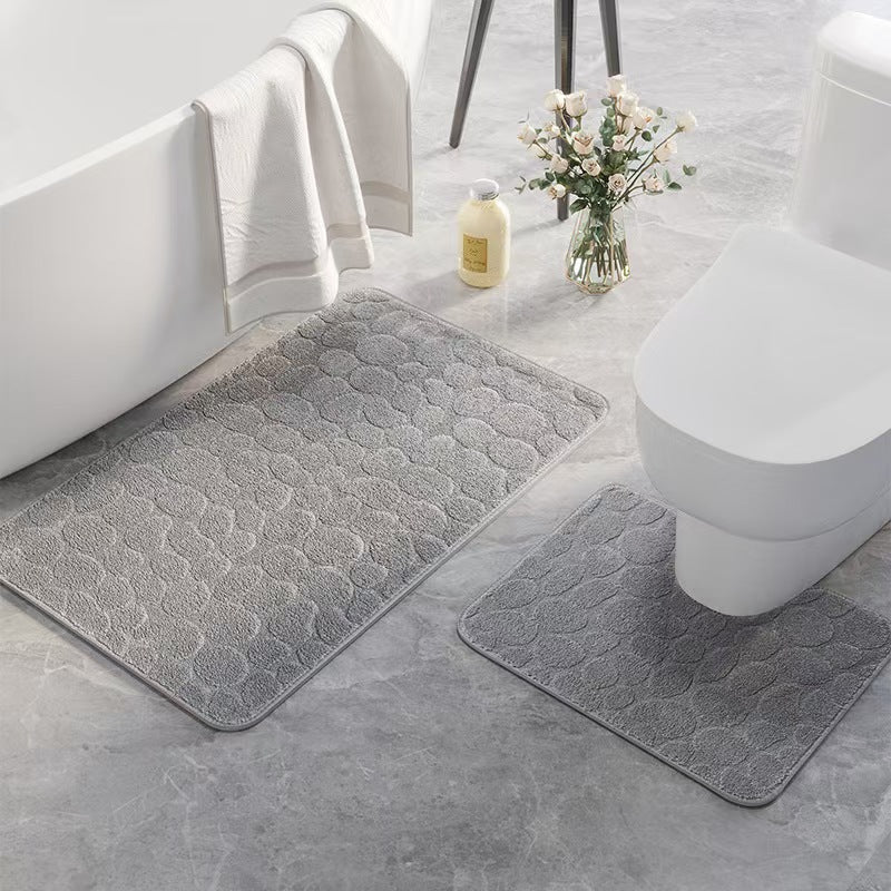 Soft Textured Bath Mat Set