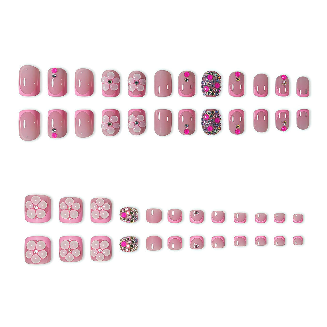 Artistic Floral Press-On Nail Set Stornfield 1787913642