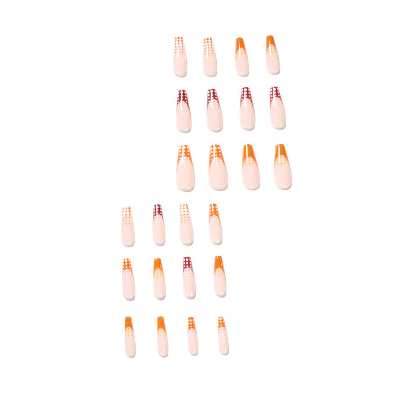 Artful Nail Extensions with Innovative Dot Design Stornfield