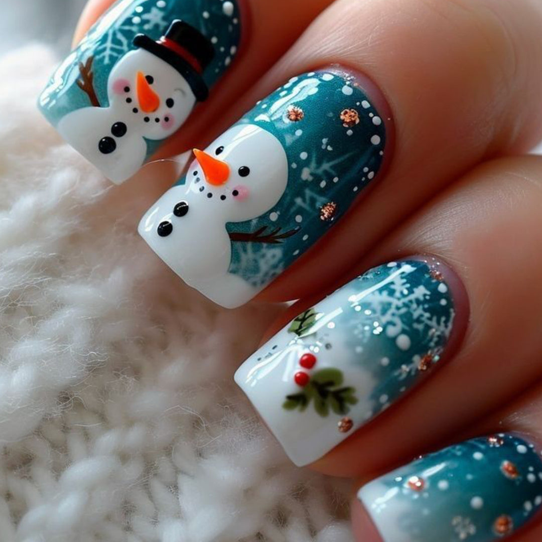 Festive Winter-Themed 3D Nail Art Extensions Stornfield 1789713261