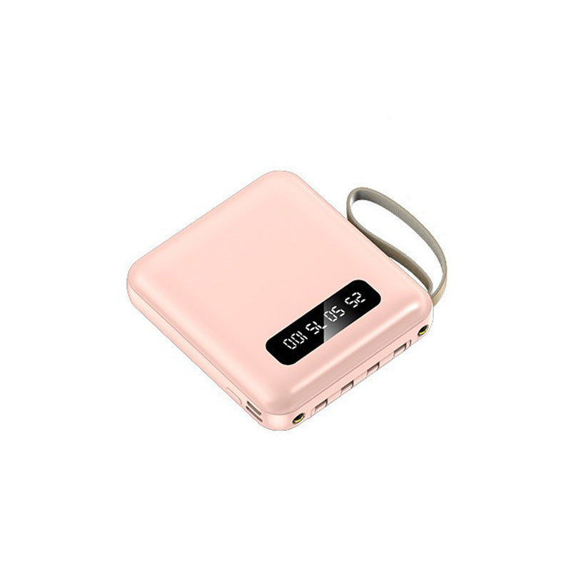 Compact power bank with integrated charging cables Stornfield