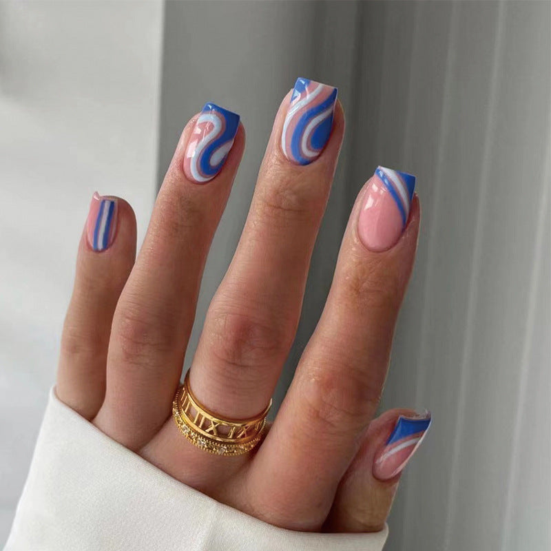 Creative Nail Art with Abstract Designs Stornfield