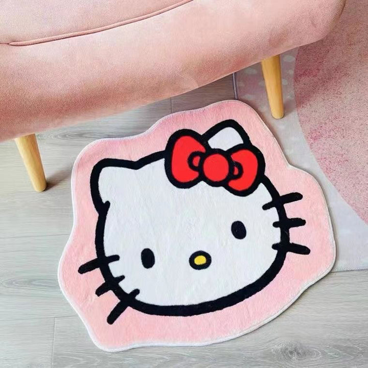 Cute Cartoon-Themed Plush Bath Mat