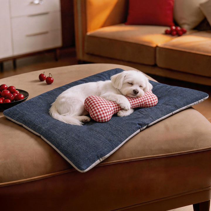 Unisex Playful and cozy pet mat with cushion shapes Stornfield