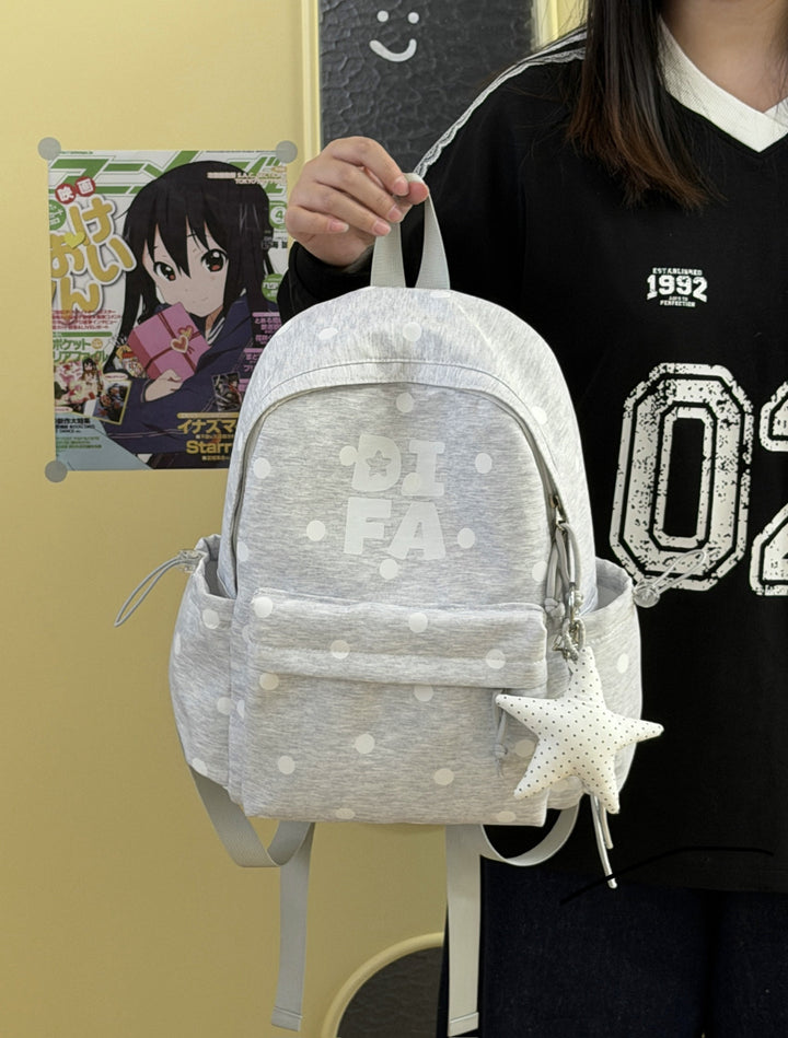 Stylish Star-Print School Backpack Stornfield