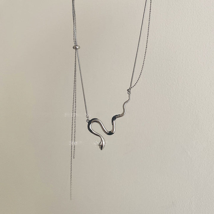 Silhouette Snake Pendant Necklace Stornfield