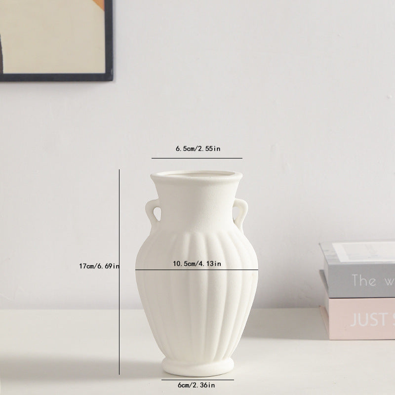 Elegant Textured Ceramic Decorative Vase Stornfeild