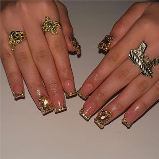 Creative 3D Bow and Pearl Nail Extensions Stornfield