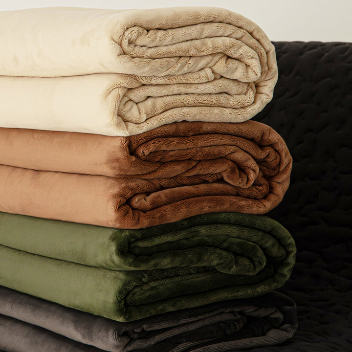 Velvet-Feel Brushed Microfiber Sheet Set with Drapey Flat Sheet & Matching Pillowcases