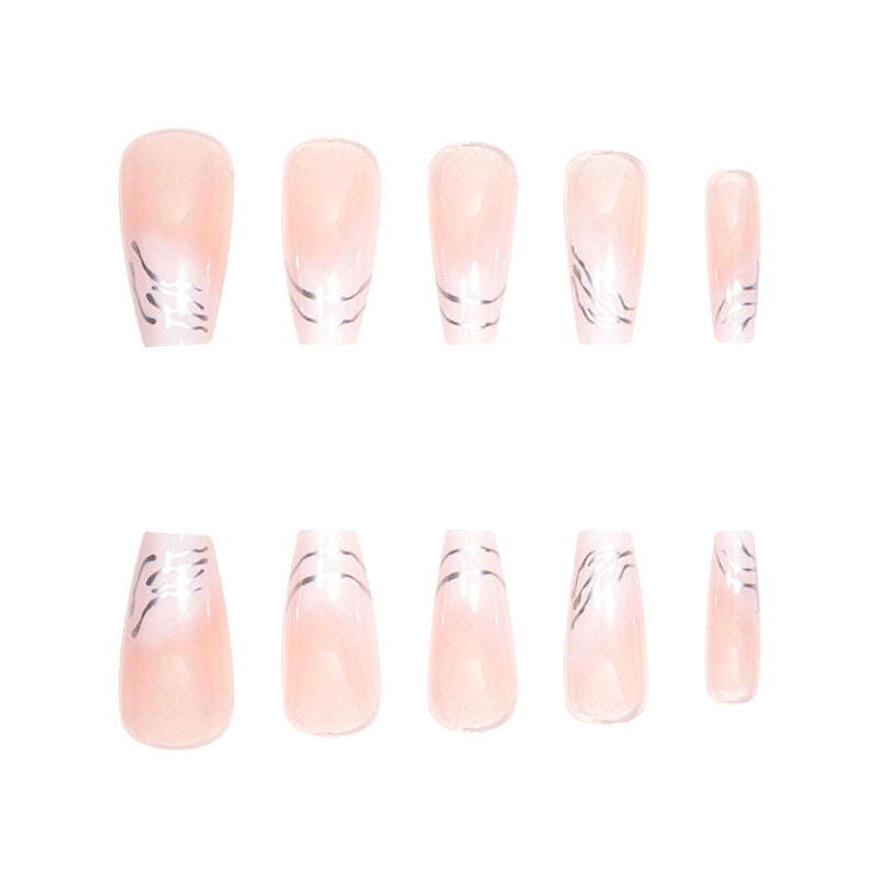 Elegant Marble-Design Press-On Nails Stornfield
