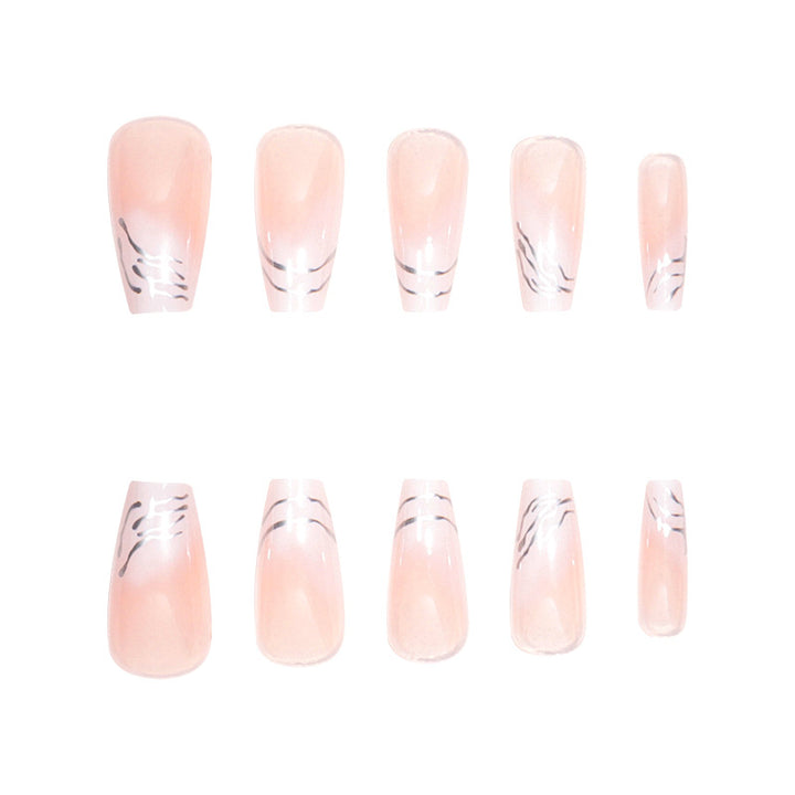 Elegant Marble-Design Press-On Nails Stornfield