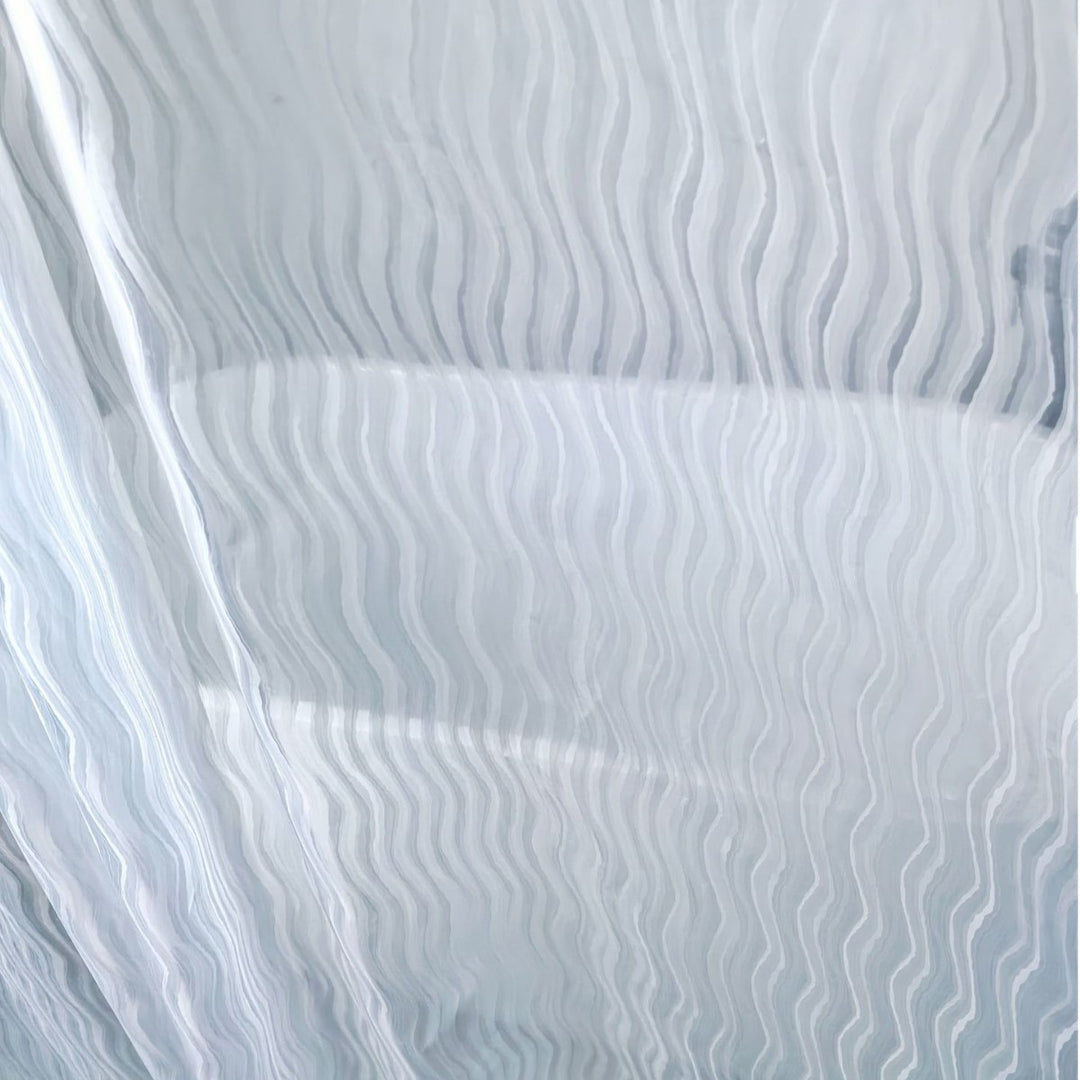 Textured Wave Pattern Shower Curtain Stornfield