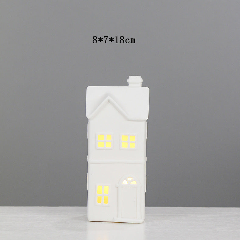 Ceramic House-Shaped Tea Light Holder Stornfeild