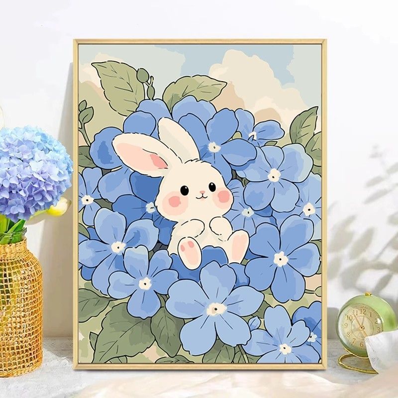 Playful Bunny Themed Wall Art Stornfield
