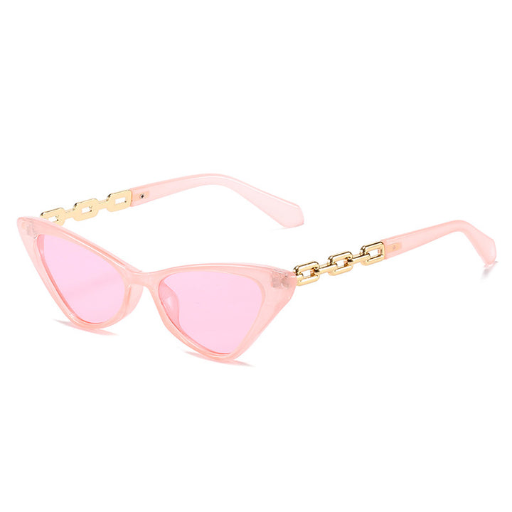 Women Cat-Eye Sunglasses with Stylish Chain Accents Stornfield