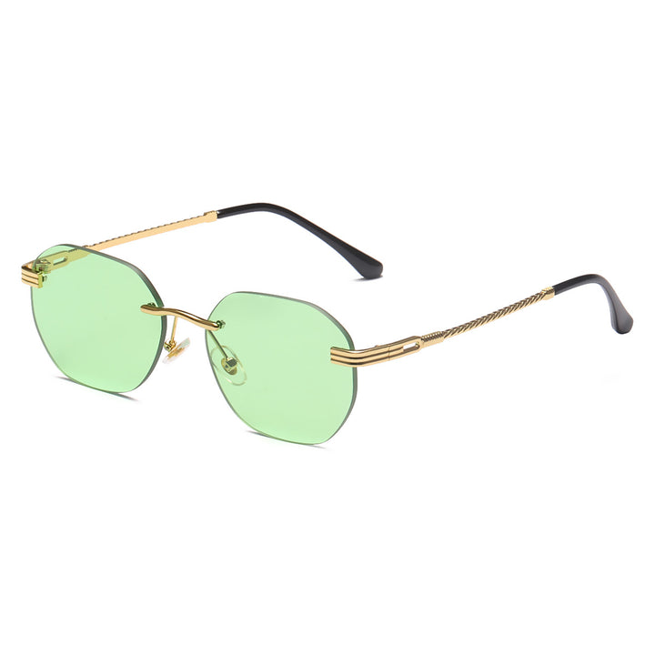 Women's stylish geometric sunglasses with decorative metal frame Stornfield