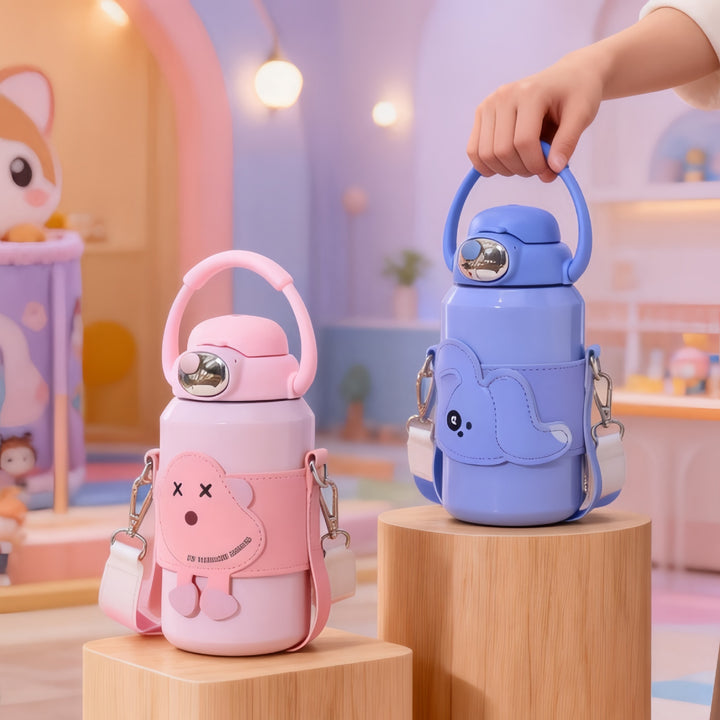 Ladies Insulated Water Bottle with Cute Bunny Design Stornfield