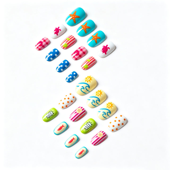 Creative Summer-Themed Nail Art Set
